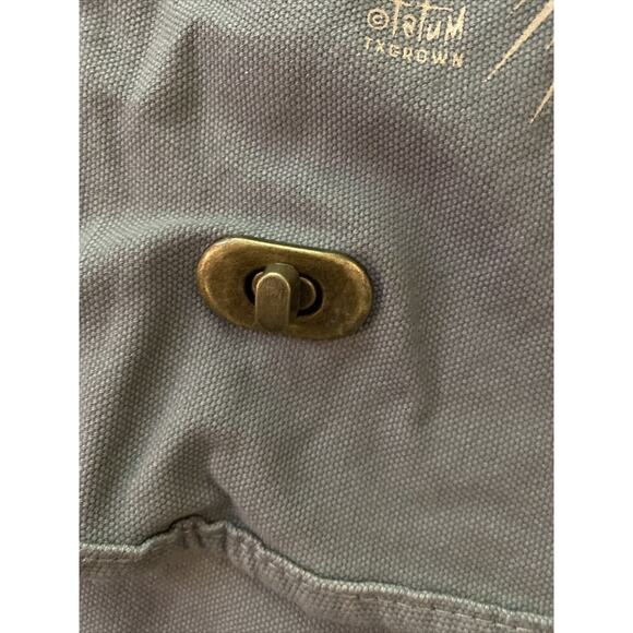 Vintage San Antonio Artist Tatum Cross Body Gray Bag - Heart Logo - Picture 9 of 10